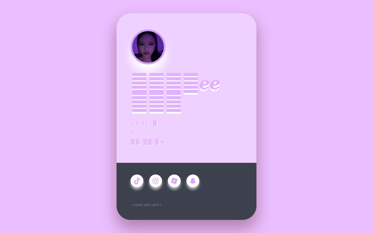 Carrd profile picture for @foal